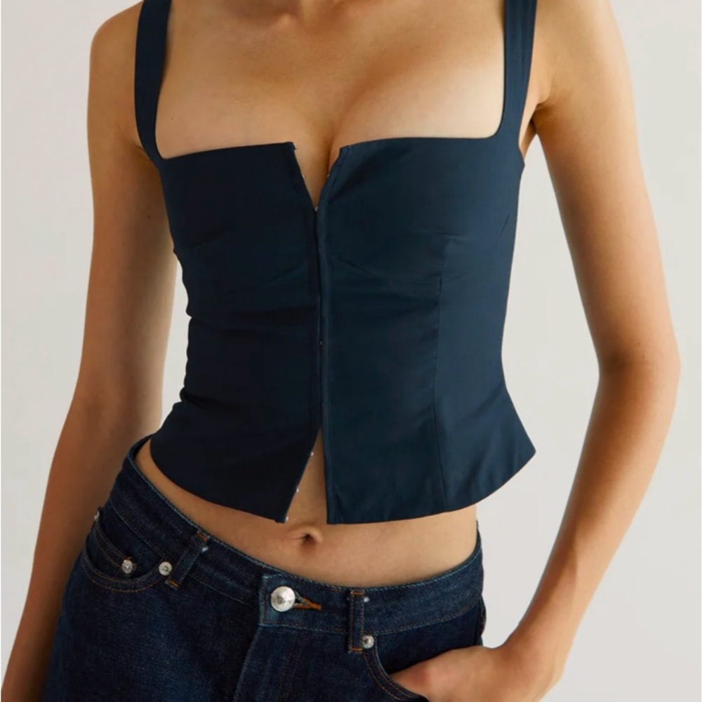 Orseund Iris Navy Minimal Bustier XXL